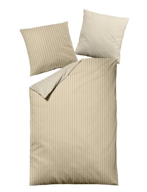 Casatex Mako-Satin Bettwäsche „Lebensbaum“ Beige – 135x200 Cm + 80x80 Cm – Design Von Gustav Klimt, 100% Baumwolle