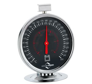 Küchenprofi Backofen-Thermometer silberfarben schwarz Metall