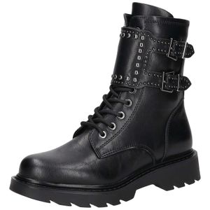 Via della Rosa Schnur Boots in schwarz Schuhcenter