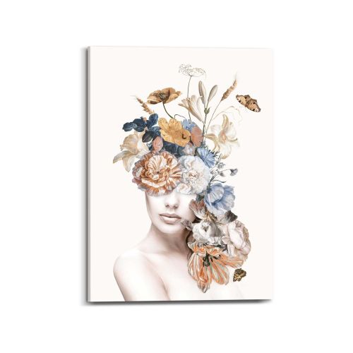 Bild Frau mit Blumenhut online kaufen
