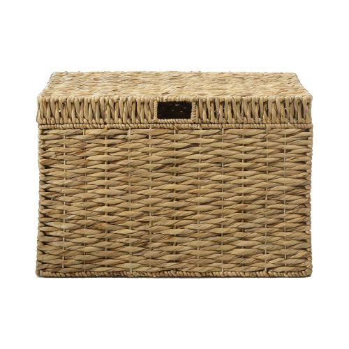 Korb mit Deckel klein naturfarben 50 x 34 x 35 cm online kaufen