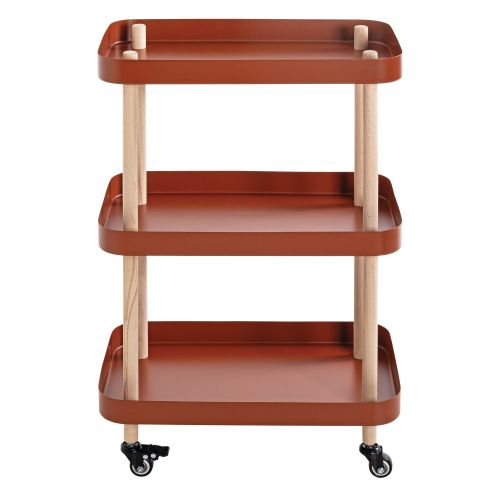 Beistelltisch auf Rollen natur 47 cm online kaufen