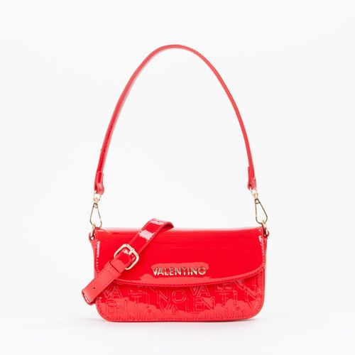 VALENTINO BAGS Handtas met labelapplicatie, model 'GERANIUM' in goud gemêleerd online kopen | P&C