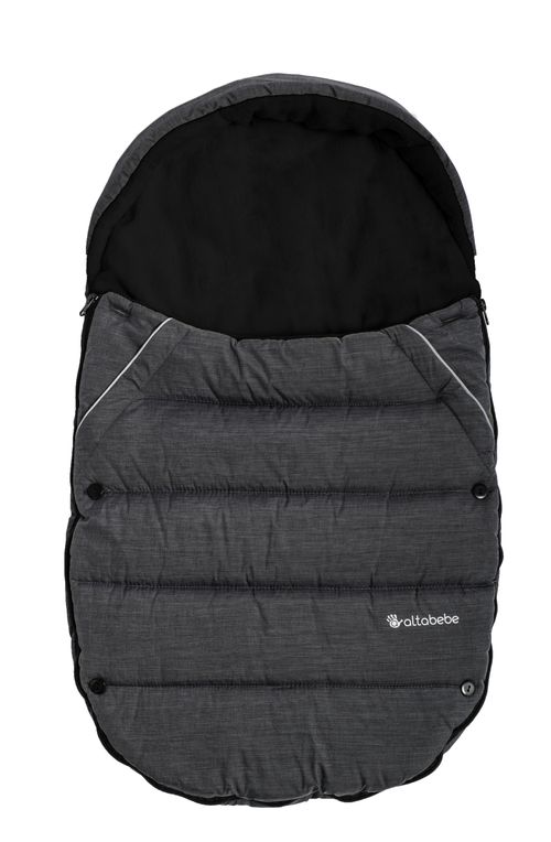 Altabebe Winterfußsack Für Kinderwagen & Buggy – Dunkelgrau/rosa, Universell, Wind- & Wasserabweisend